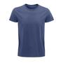 SOL'S PIONEER MEN - ROUND-NECK FITTED JERSEY T-SHIRT, kék