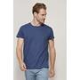 SOL'S CRUSADER MEN - ROUND-NECK FITTED JERSEY T-SHIRT, fekete