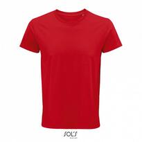 SOL'S CRUSADER MEN - ROUND-NECK FITTED JERSEY T-SHIRT, piros