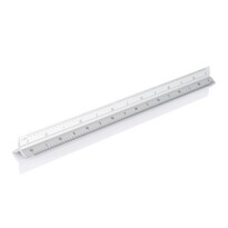 Alumínium vonalzó 30 cm, ezüst színű